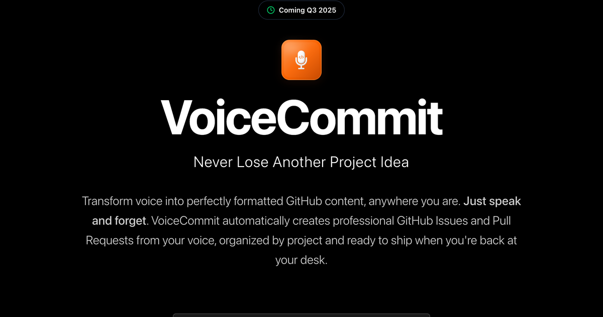 VoiceCommit